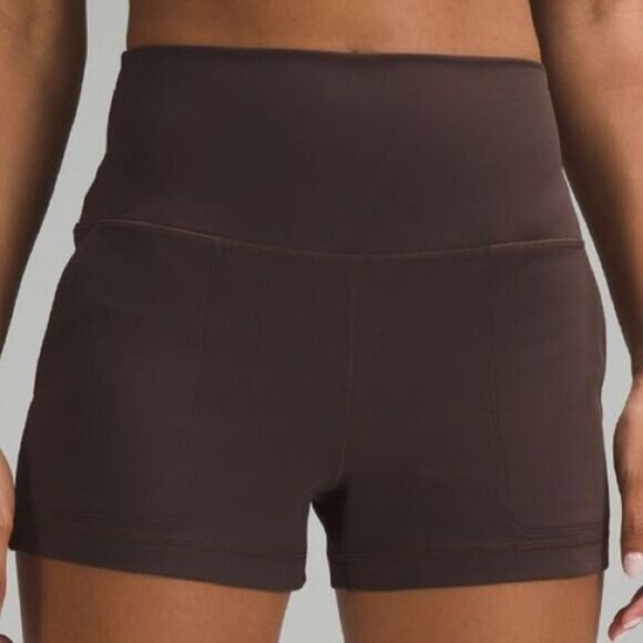 LULULEMON align classic fit 3” high rise espresso BROWN size 4 6 8 NWT Perfect - Picture 4 of 8